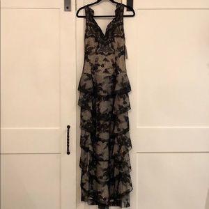 Powell embellished ruffle gown